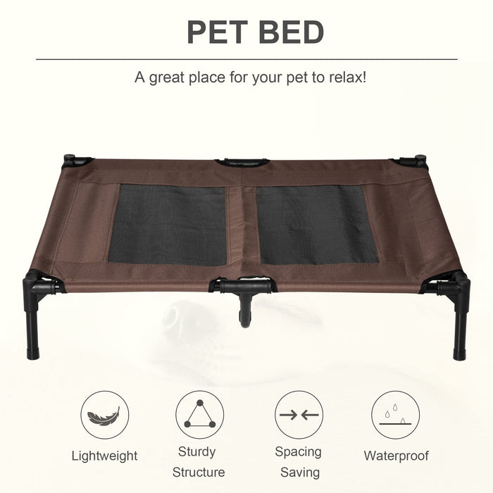 PawHut Pet Bed Brown, Black 762 mm x 915 mm x 180 mm