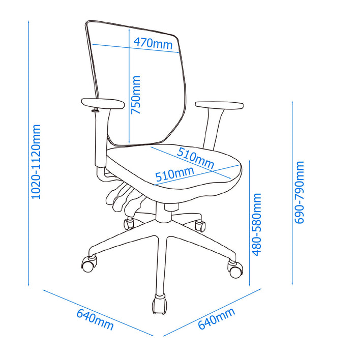 Alphason Home Office Chairs AOC8164BLK Black