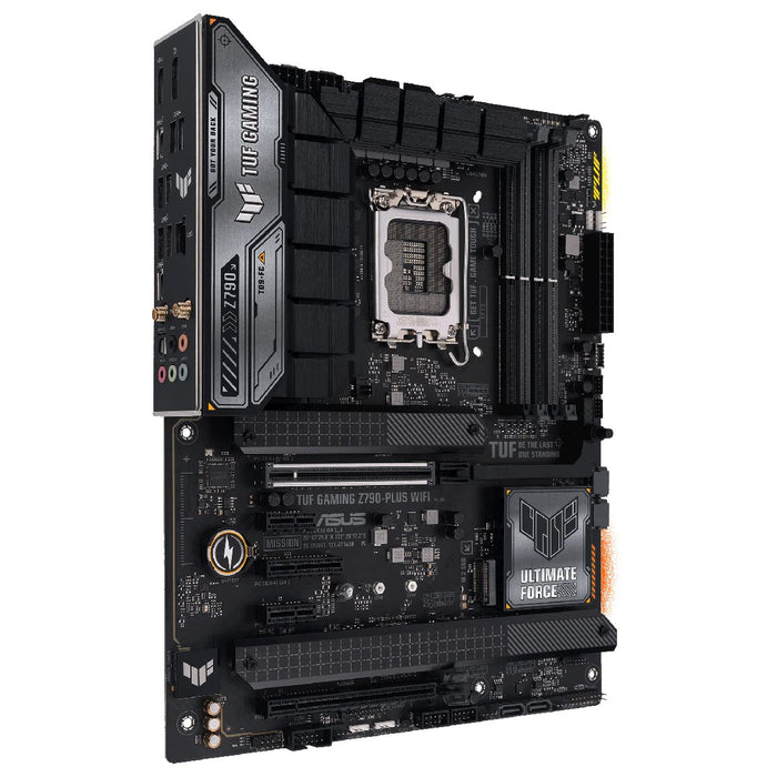 ASUS TUF GAMING Z790-PLUS WIFI - Motherboard - ATX - LGA1700 Socket - Z790 Chipset - USB 3.2 Gen 1, USB 3.2 Gen 2, USB4, USB-C 3.2 Gen2, USB-C 3.2 Gen 2x2 - 2.5 Gigabit LAN, Bluetooth, Wi-Fi - onboard graphics (CPU required) - HD Audio (8-channel)