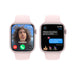 Apple Watch Series 9 (GPS) - 45 mm - pink aluminum - smart watch with sport band - fluoroelastomer - light pink - band size: M/L - 64 GB - Wi-Fi, UWB, Bluetooth - 38.7 g