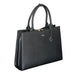 SOCHA Ladies Laptop Bag Straight Line Black 15.6 Inch Synthetic Leather Black 42 x 13 x 31.5 cm