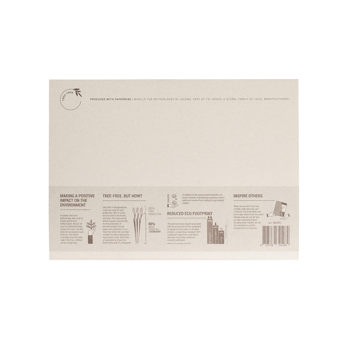 Djois Tree-Free Square Cut Folder Secolor Cream A4+ Cardboard 225 gsm 350 x 225 mm Pack of 10