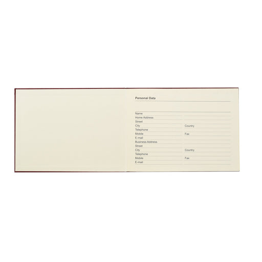 ARPAN Visitors Book CL-VBRD A4 Landscape Red 27 x 20 x 2 cm