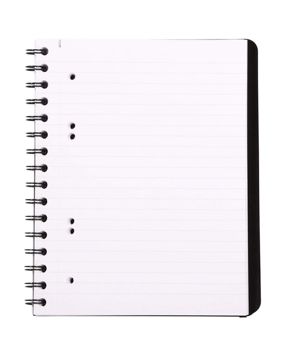 Rhodia Notebook 119237C A5 Ruled Spiral Bound PP (Polypropylene) Soft Cover Black Perforated 180 Pages 90 Sheets