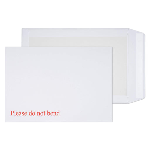 Blake C4 Board Back Pocket Envelope Plain Peel & Seal 324 x 229mm 120 gsm White Pack of 125