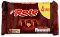 NestlÃ© Rolo Chocolate Caramel Multipack, No Artificial Colours, Flavours or Preservatives 41.6g Pack of 4