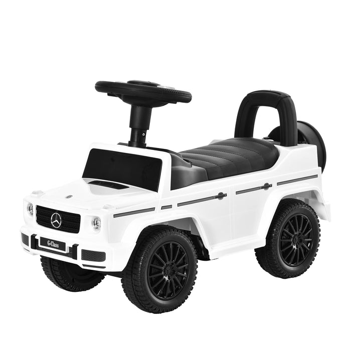 HOMCOM Benz G350 Push Car with Horn White