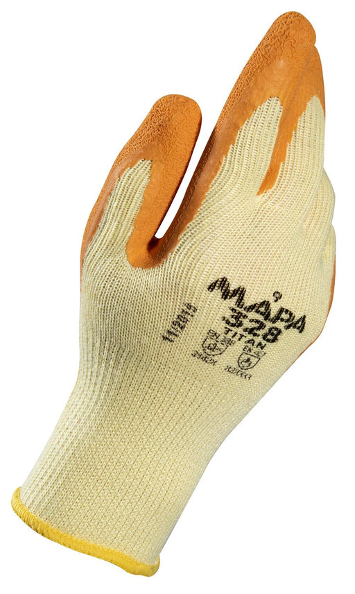 Mapa Professional Titan 328 Non-Disposable Handling Gloves Latex Size 10 Yellow