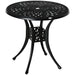 OutSunny Garden Dining Table Black 780 x 740 mm