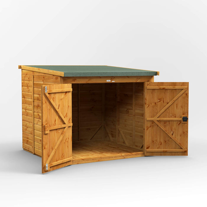 Power Garden Shed 66PPB Golden Brown 6x6