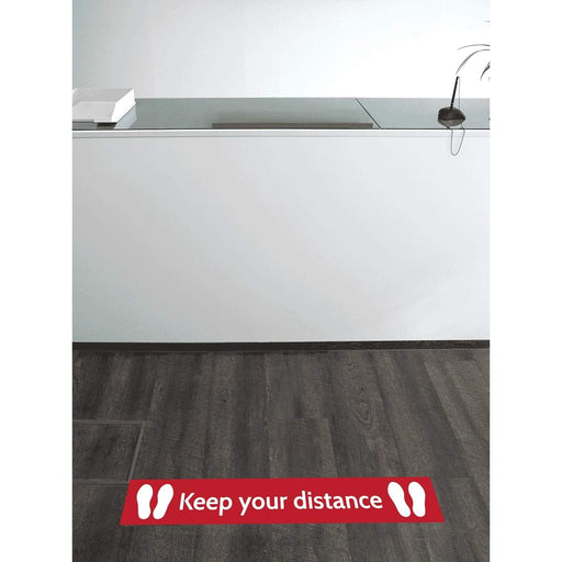 Trodat Floor Sticker Keep your distance Vinyl 100 x 15 cm