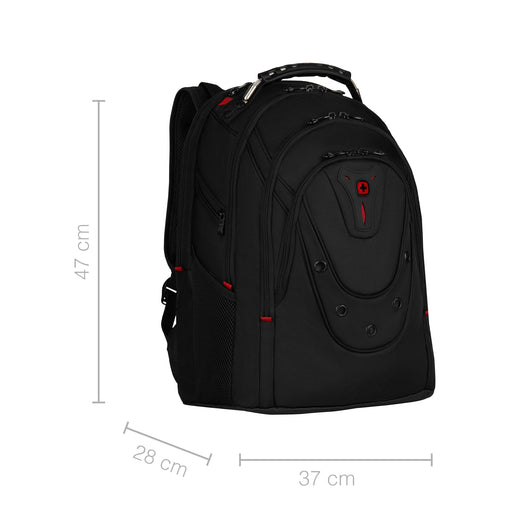 Wenger Backpack 606493 16 Inch Polyester, PVC Black 37 (W) x 28 (D) x 47 (H) cm