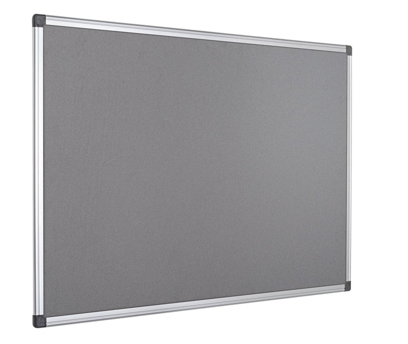 Bi-Office Notice Board Non Magnetic 150 (W) x 120 (H) cm Grey