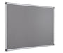 Bi-Office Notice Board Non Magnetic 150 (W) x 120 (H) cm Grey