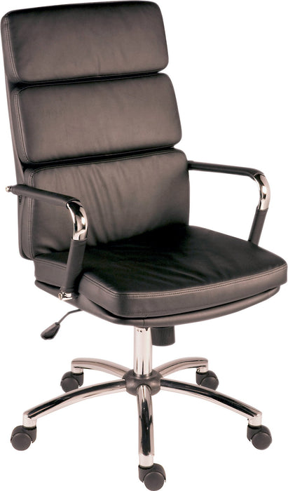 Deco Retro Style Faux Leather Executive Office Chair Black - 1097BLK