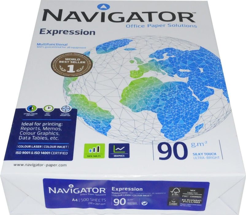 Navigator Expression A4 Printer Paper White 90 gsm Matt 500 Sheets