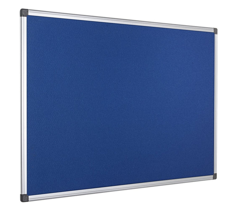 Bi-Office Notice Board Non Magnetic 150 (W) x 120 (H) cm Blue