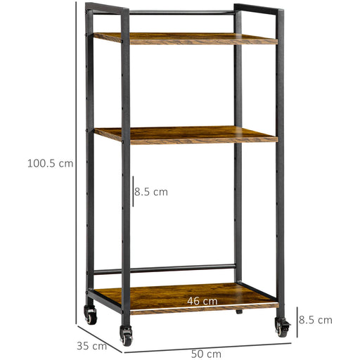 HOMCOM Storage Shelf 838-258V00RB Steel, Particleboard