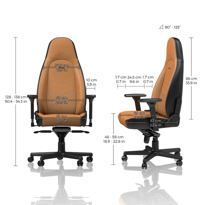 Noblechairs Icon Gmng Chr Cognac/Blk