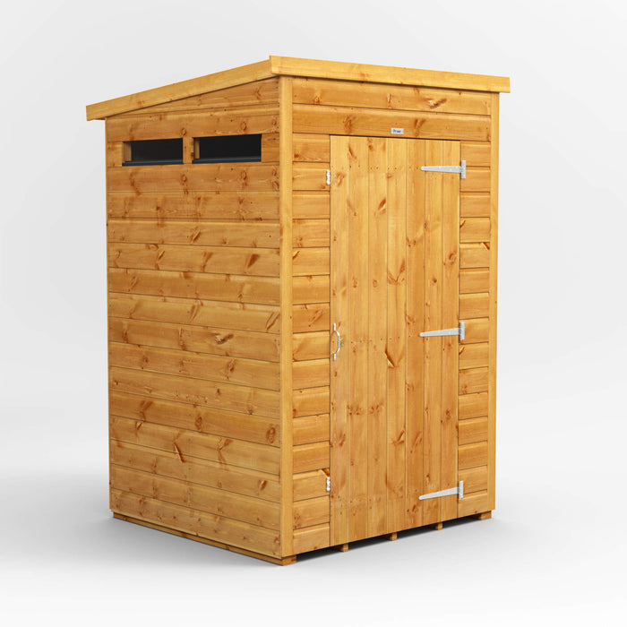 Power Garden Shed 44PPSS Golden Brown 4x4