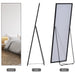 HOMCOM Floor Standing Dressing Mirror Black