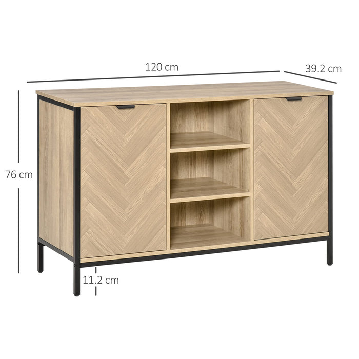 SIDEBOARD STORAGE CABINET OAK