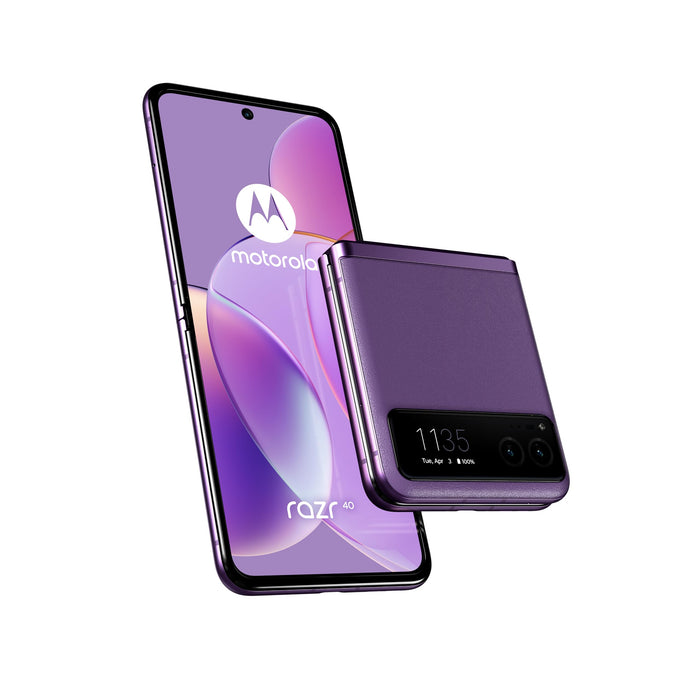 Motorola RAZR 40 - 5G smartphone - dual-SIM - RAM 8 GB / Internal Memory 256 GB - pOLED display - 6.9" - 2640 x 1080 pixels (144 Hz) - 2x rear cameras 64 MP, 13 MP - front camera 32 MP - summer lilac