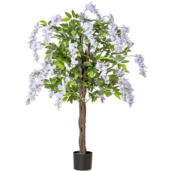 HOMCOM Artificial Plant Lilac 15 x 15 x 110 mm