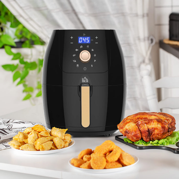 HOMCOM Air Fryer Stainless Steel Black