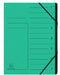 Exacompta Multipart File 541703E A4 Mottled Pressboard Green 24.5 (W) x 0.5 (D) x 32 (H) cm Pack of 10