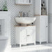 Kleankin Bathroom Storage Cabinet MDF White 300 x 600 mm