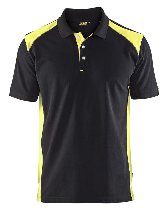 BLÅKLÄDER T-shirt 33241050 Cotton, PL (Polyester) Black, Yellow Size XXXL