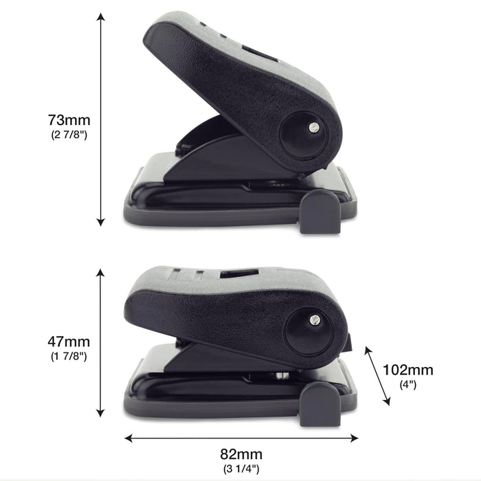 Rapesco Hole Punch ABS (Acrylonitrile Butadiene Styrene) 22 Sheets 1086 Black