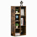 Homcom Industrial Bookcase Rustic Brown 500 x 240 x 1,060 mm