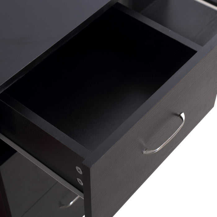 HOMCOM Desk Black 490 x 720 mm