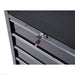 Homcom Storage Cabinet with 2 Keys Black