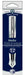 Helix Oxford Fountain Pen Stainless Steel Barrel Medium Blue