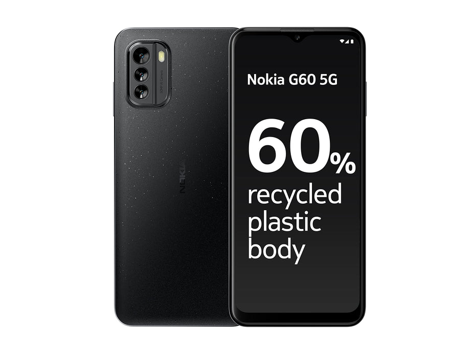 Nokia G60 6.58 Inch 5G Dual SIM Snapdragon 695 4GB RAM 64GB Storage Mobile Phone Black