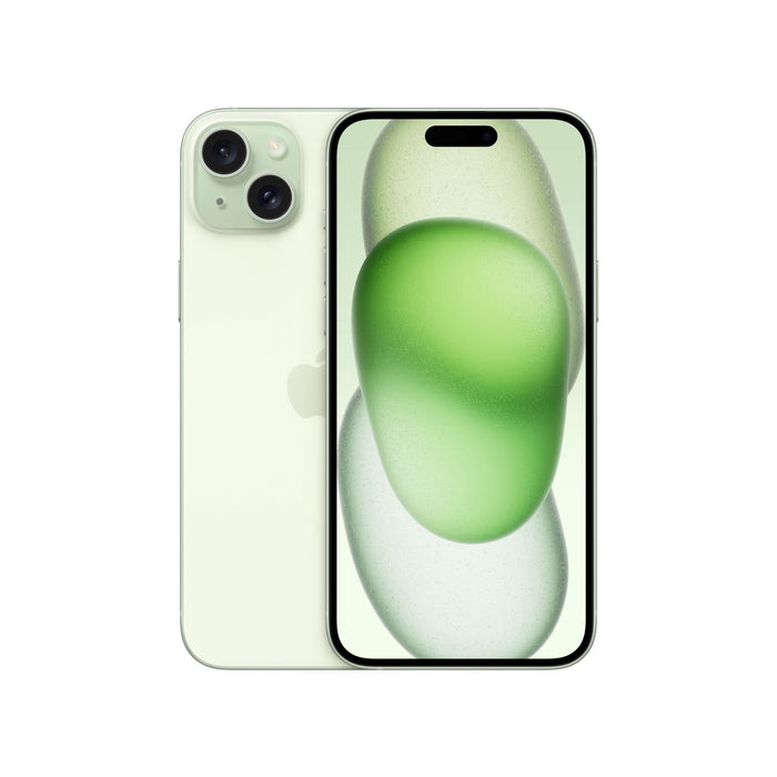 Apple iPhone 15 Plus - 5G smartphone - dual-SIM / Internal Memory 128 GB - OLED display - 6.7" - 2796 x 1290 pixels - 2x rear cameras 48 MP, 12 MP - front camera 12 MP - green