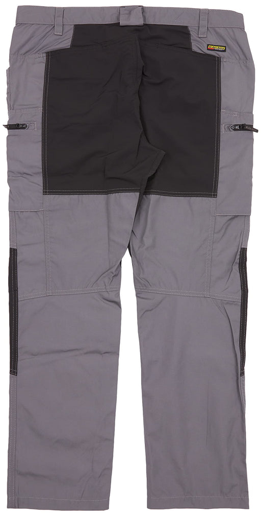 BLÅKLÄDER Trousers 14591845 Cotton, PL (Polyester) Mid Grey, Black Size 45S