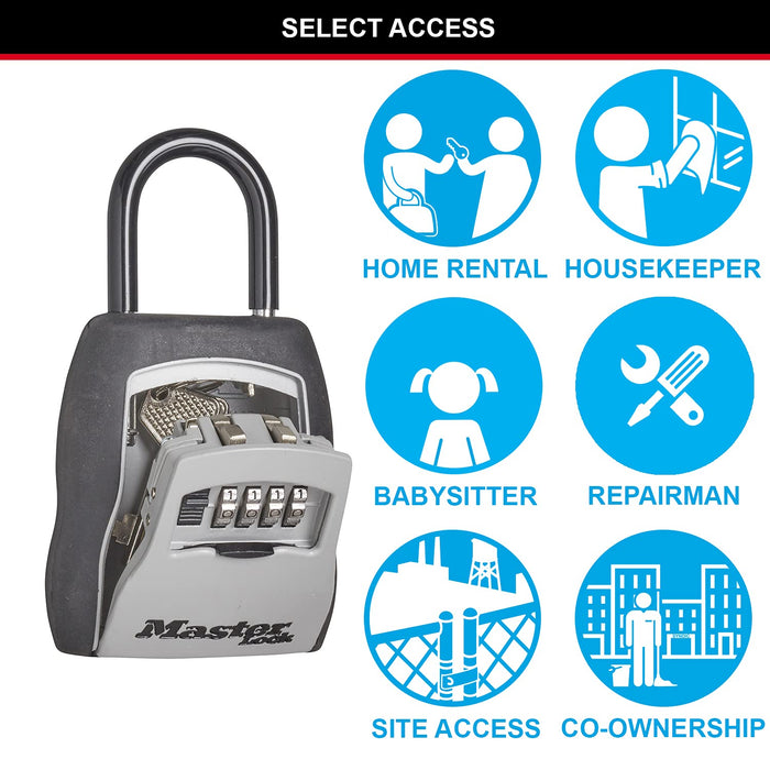 MASTERLOCK Combination Padlock 5400EURD Vinyl Coated