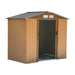 OutSunny Garden Shed Storage Outdoors Water proof Khaki 1270 mm x 2130 mm x 1850 mm