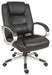 Lumbar Massage Faux Leather Executive Office Chair Black - 6905