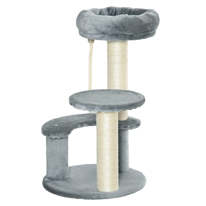 PawHut Cat Tree Grey 400 mm x 650 mm