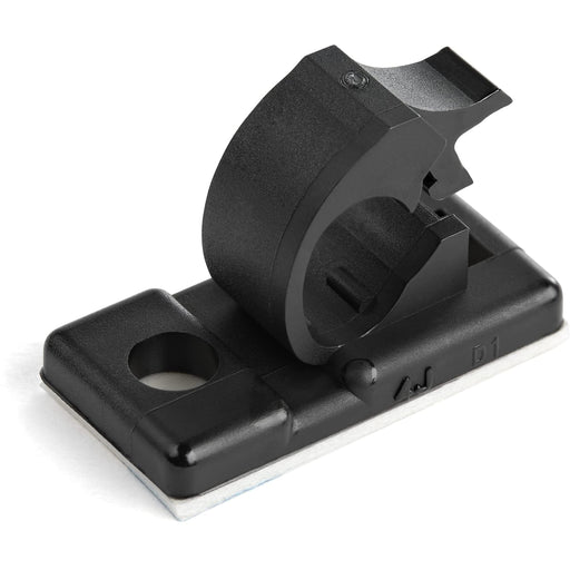 StarTech.com 100 Adhesive Black Cable Management Clips