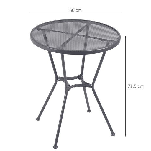 OutSunny Table 84B-832V01 Metal 600 x 600 x 715 mm