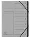 Exacompta Multipart File 541711E A4 Mottled Pressboard Grey 24.5 (W) x 0.5 (D) x 32 (H) cm Pack of 10