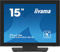 iiyama ProLite T1532MSC-B1S - LCD monitor - 15" - touchscreen - 1024 x 768 - TN - 350 cd/m² - 800:1 - 8 ms - HDMI, VGA, DisplayPort - speakers - black, matte