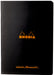 Rhodia Notebook 119186C A5 Dotted Stapled Side Bound Laminated Cardboard Soft Cover Black 96 Pages 48 Sheets