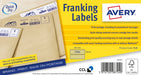 AVERY Franking Labels FL18 Special format Brown Kraft 155 x 40 mm 250 Sheets of 2 Labels